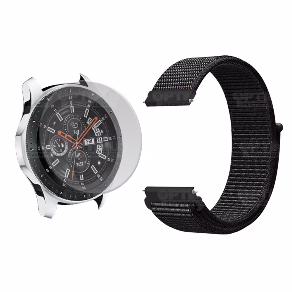 KIT Correa tipo velcro tela suave y Vidrio templado Reloj Smartwatch Samsung Galaxy Watch 46mm OPTIMUS TECHNOLOGY™ - 9