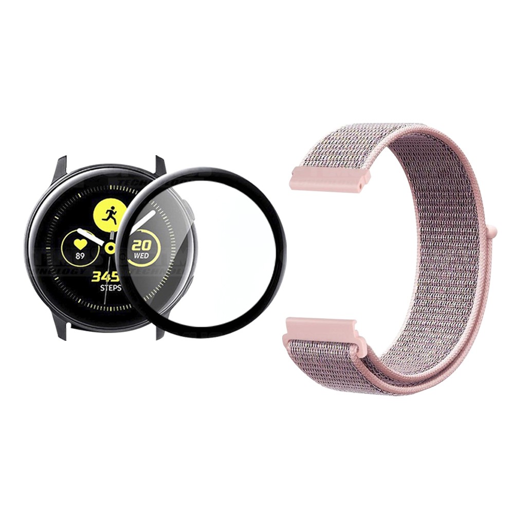 KIT Correa tipo velcro y Vidrio templado cerámico para Reloj Smartwatch Samsung Galaxy Active 40mm OPTIMUS TECHNOLOGY™ - 25