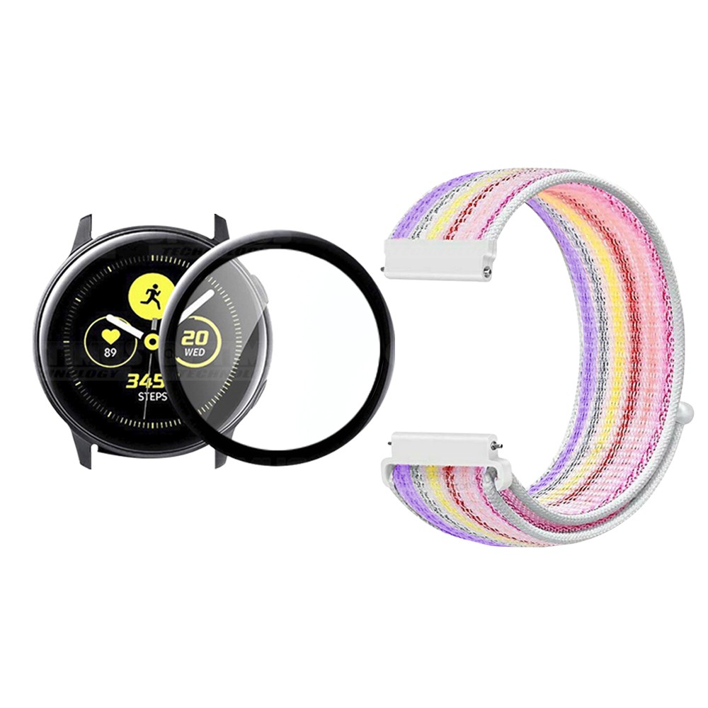 KIT Correa tipo velcro y Vidrio templado cerámico para Reloj Smartwatch Samsung Galaxy Active 44mm OPTIMUS TECHNOLOGY™ - 21