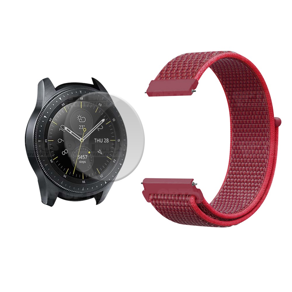 KIT Correa tipo velcro tela suave y Vidrio templado Reloj Smartwatch Samsung Galaxy Watch 42mm OPTIMUS TECHNOLOGY™ - 33