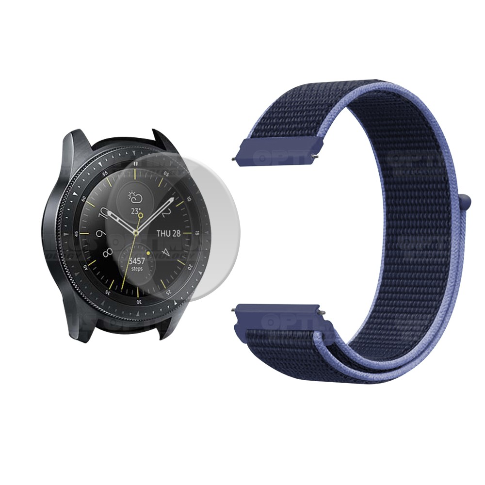 KIT Correa tipo velcro tela suave y Vidrio templado Reloj Smartwatch Samsung Galaxy Watch 42mm OPTIMUS TECHNOLOGY™ - 37