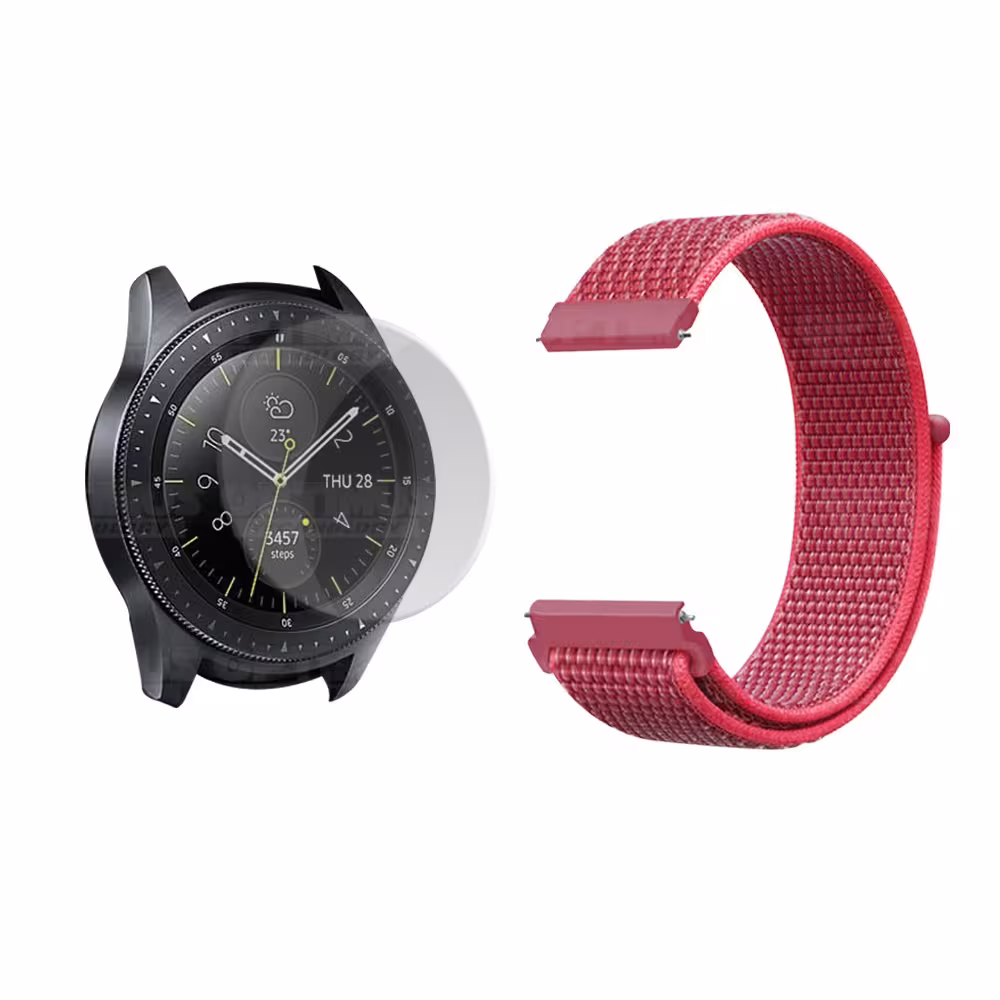 KIT Correa tipo velcro tela suave y Vidrio templado Reloj Smartwatch Samsung Galaxy Watch 42mm OPTIMUS TECHNOLOGY™ - 53