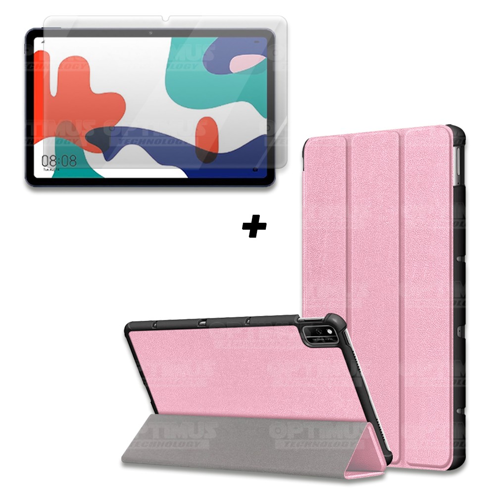 Kit Vidrio Cristal Templado Y Estuche Case Protector para Tablet Huawei matepad 10.4 OPTIMUS TECHNOLOGY™ - 10