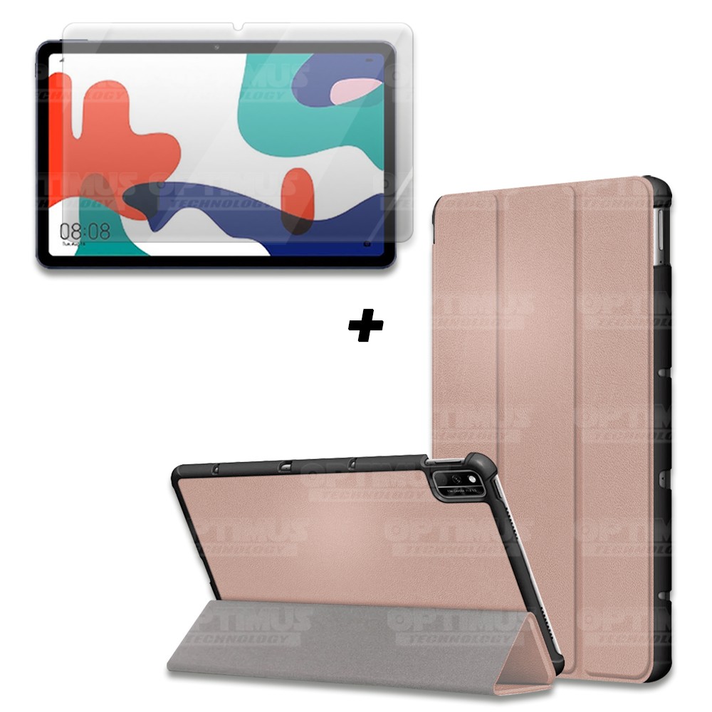 Kit Vidrio Cristal Templado Y Estuche Case Protector para Tablet Huawei matepad 10.4 OPTIMUS TECHNOLOGY™ - 13