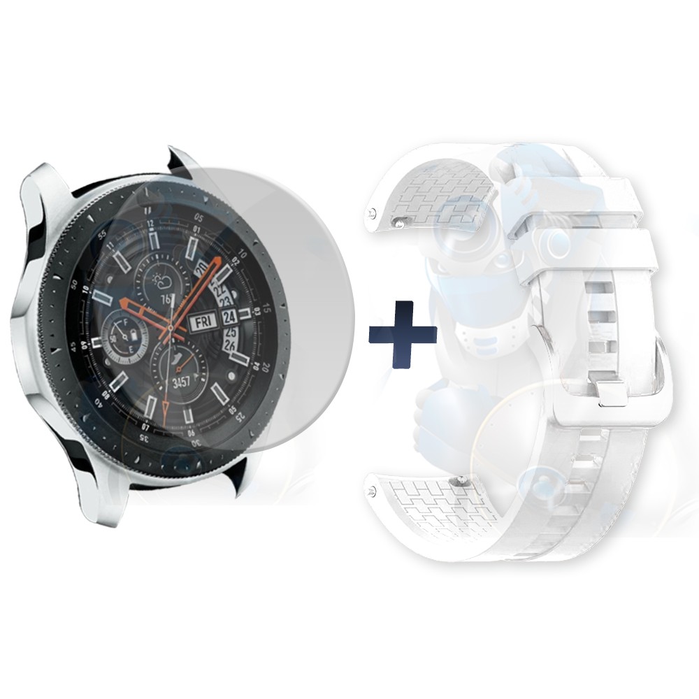 Vidrio Templado Y Correa Smartwatch Reloj Inteligente Samsung Galaxy Watch 46mm | OPTIMUS TECHNOLOGY™ | CRR-VTP-GX-WCH-46 |