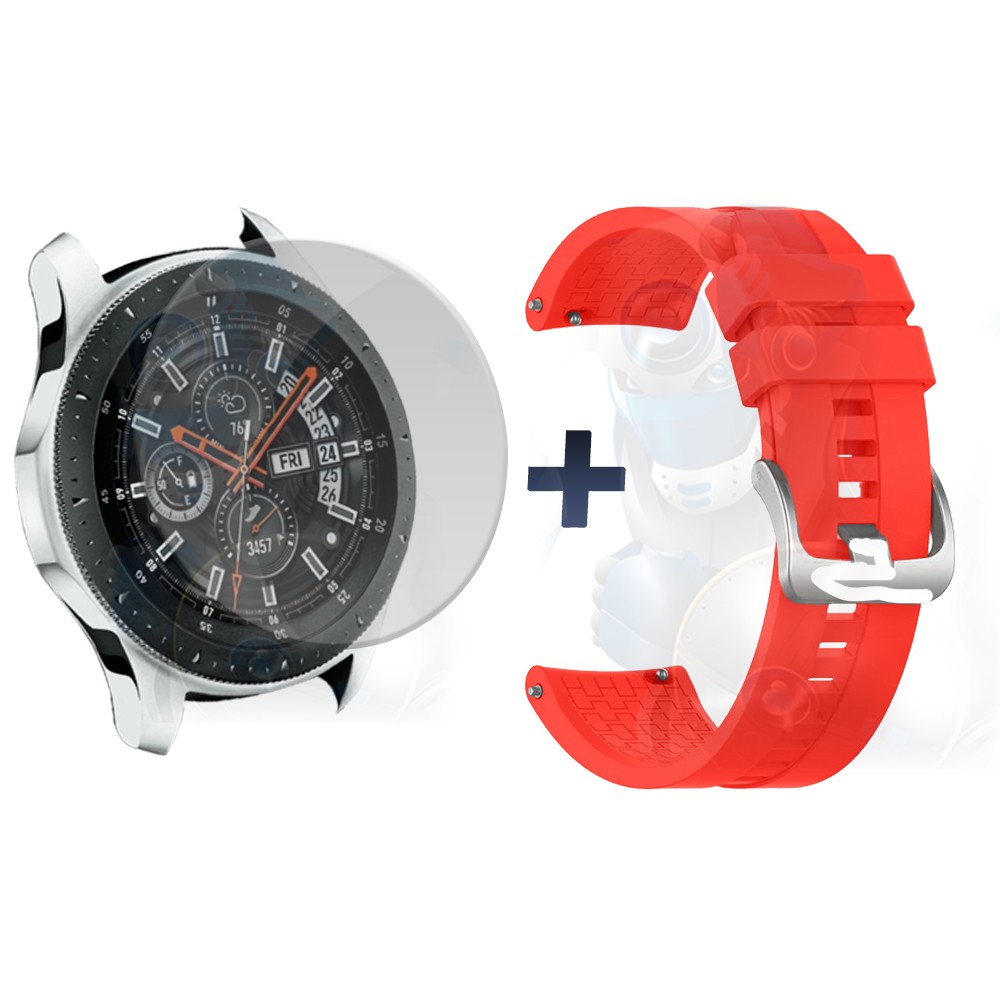 Vidrio Templado Y Correa Smartwatch Reloj Inteligente Samsung Galaxy Watch 46mm | OPTIMUS TECHNOLOGY™ | CRR-VTP-GX-WCH-46 |