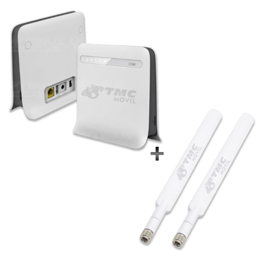 Modem De Internet Enrutador ZTE MF253V 4GLTE, 2G, 3G Y 3.5G Homologado + Kit de antenas Omnidireccional Externas ZTE COLOMBIA -