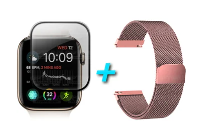 Kit Manilla Pulso Correa Magnética de color Y Vidrio Templado reloj Smartwatch Apple Iwatch serie 1, 2, 3 (42mm) OPTIMUS TECHNOL