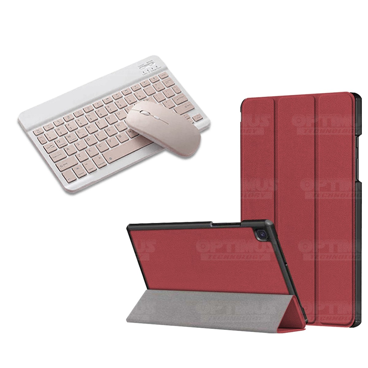 Kit Case Forro Protector + Teclado y Mouse Ratón Bluetooth para Tablet Samsung Galaxy Tab A8.0 2019 SM-T295