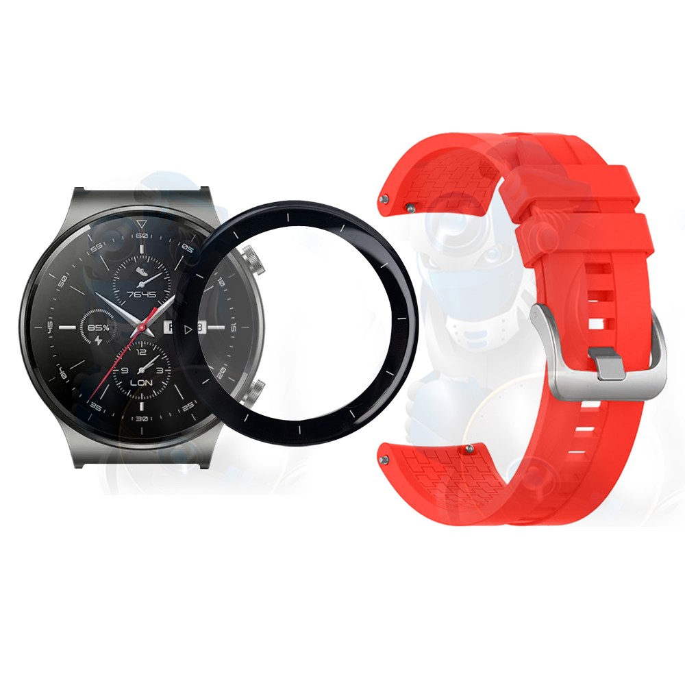 Vidrio Templado Cerámico Y Correa Smartwatch Reloj Inteligente Huawei GT2 PRO | OPTIMUS TECHNOLOGY™ | CRR-VTP-HW-GT2PRO |