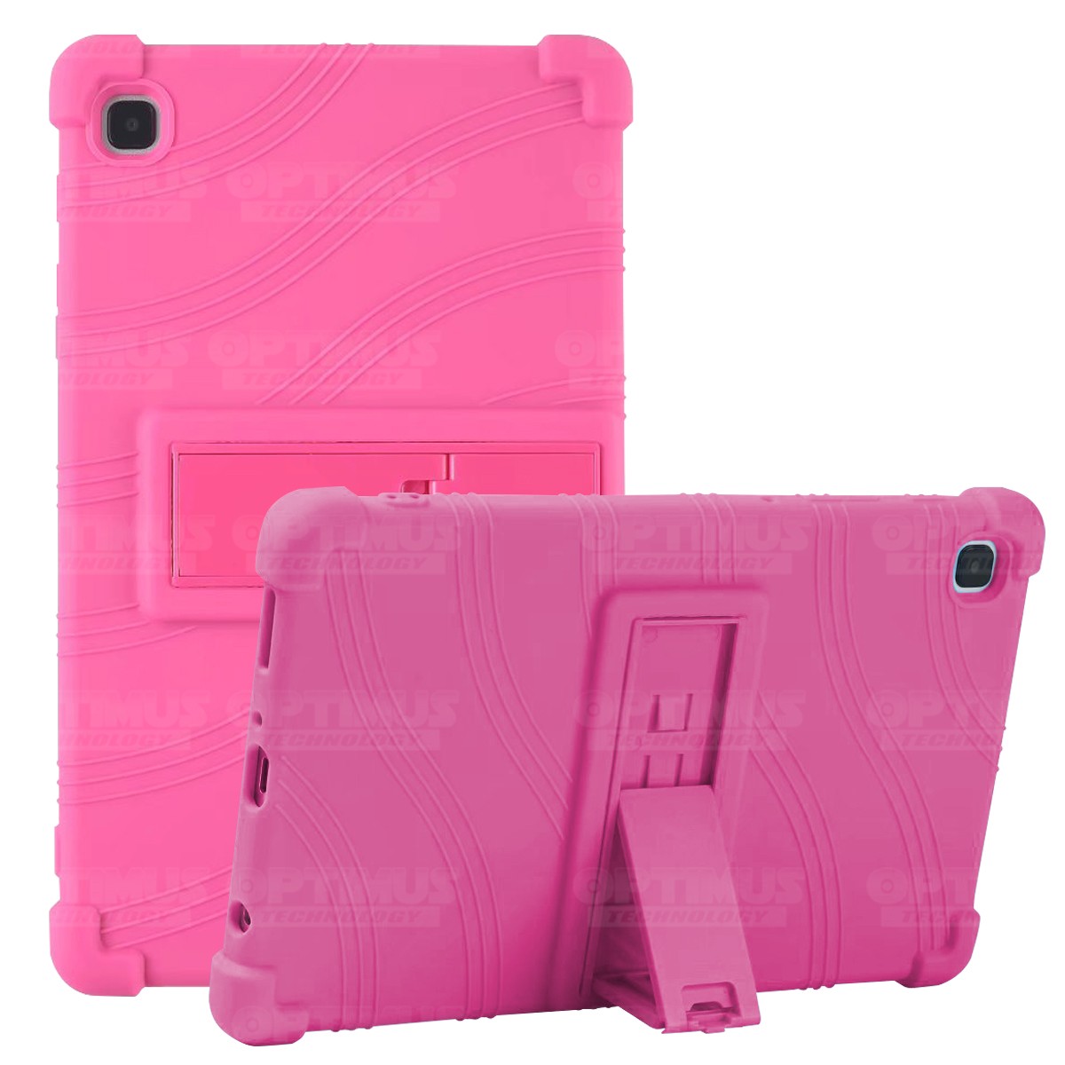Estuche Case protector de goma Tablet Samsung Galaxy Tab A7 Lite 8.7 2021 T220 - T225 Anti golpes con soporte OPTIMUS TECHNOLOGY