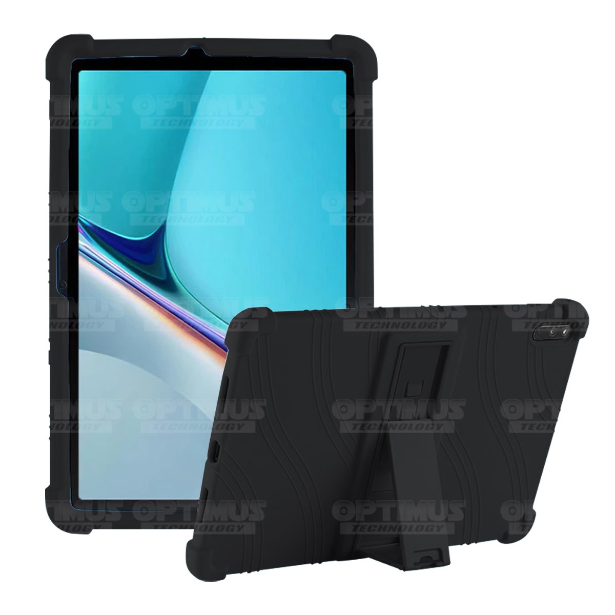 Estuche Case protector de goma Tablet Huawei MatePad 11 2021 DBY-W09 - DBY-L09 Anti golpes con soporte OPTIMUS TECHNOLOGY™ - 4