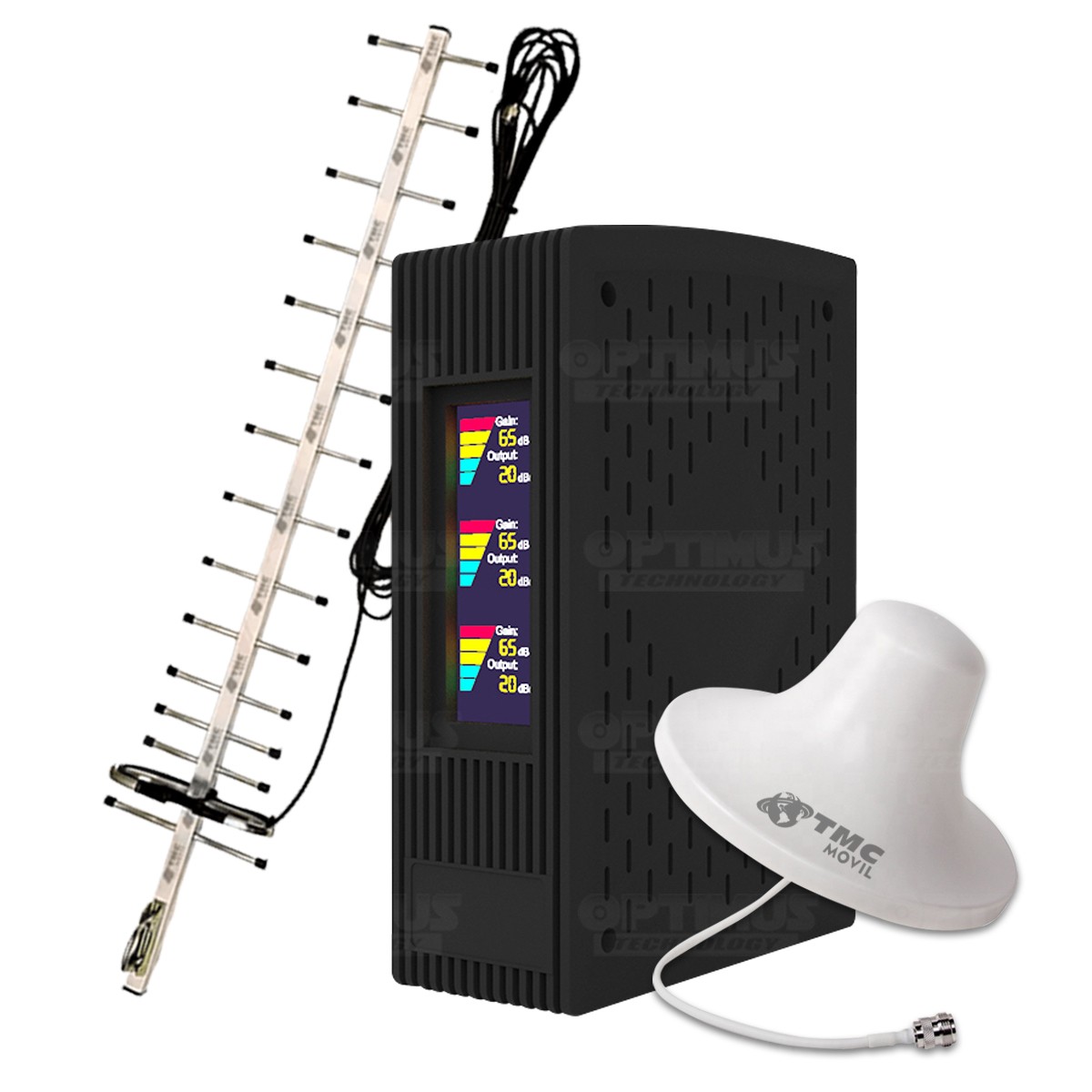 KIT Amplificador De Señal Celular TMC Signal PLUS Repetidor Redes 4GLTE con antenas | TMC MOVIL | 669502 |
