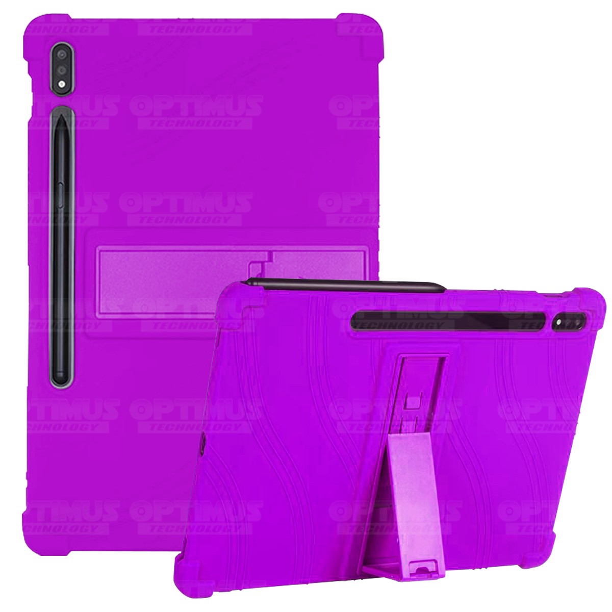 Estuche Case protector de goma Tablet Samsung Galaxy Tab S7 FE 12,4" Pulgadas Anti golpes con soporte