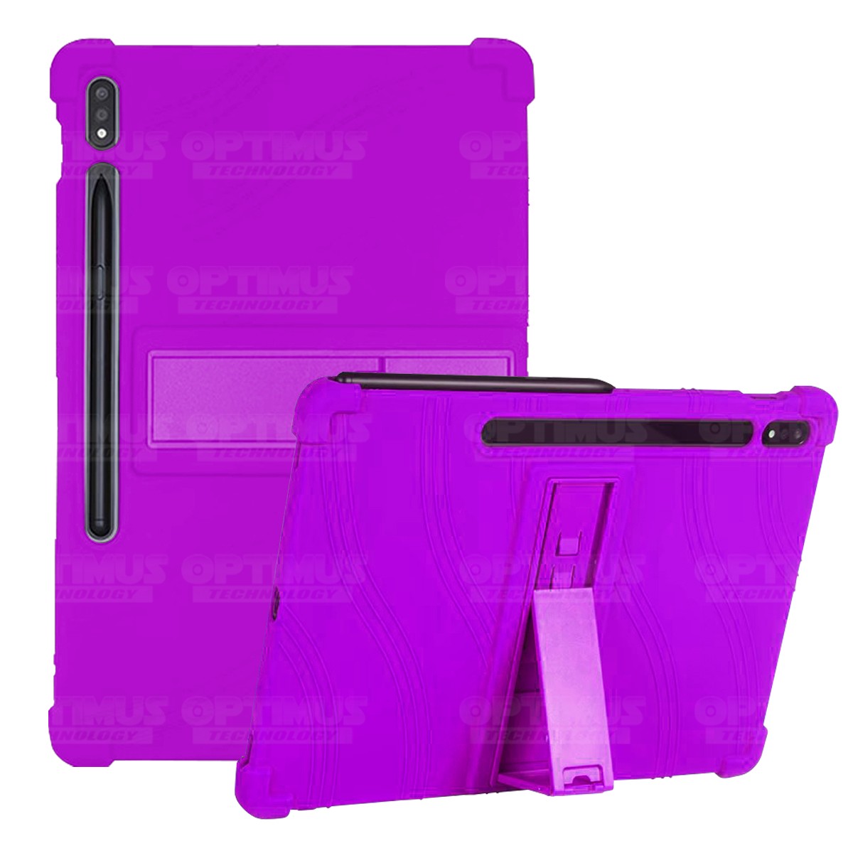 Estuche Case protector de goma Tablet Samsung Galaxy Tab S7 Plus SM-T970NZWLCOO 12.4 Pulgadas Anti golpes con soporte