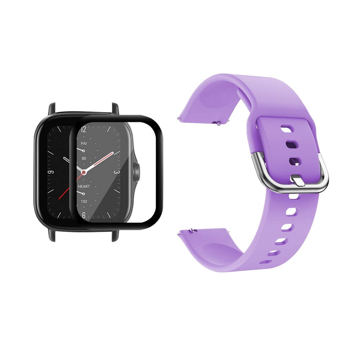 Kit Pulso Correa Y Vidrio Templado Nanoglass Protector Para Reloj Xiaomi Amazfit GTS 2E OPTIMUS TECHNOLOGY™ - 13