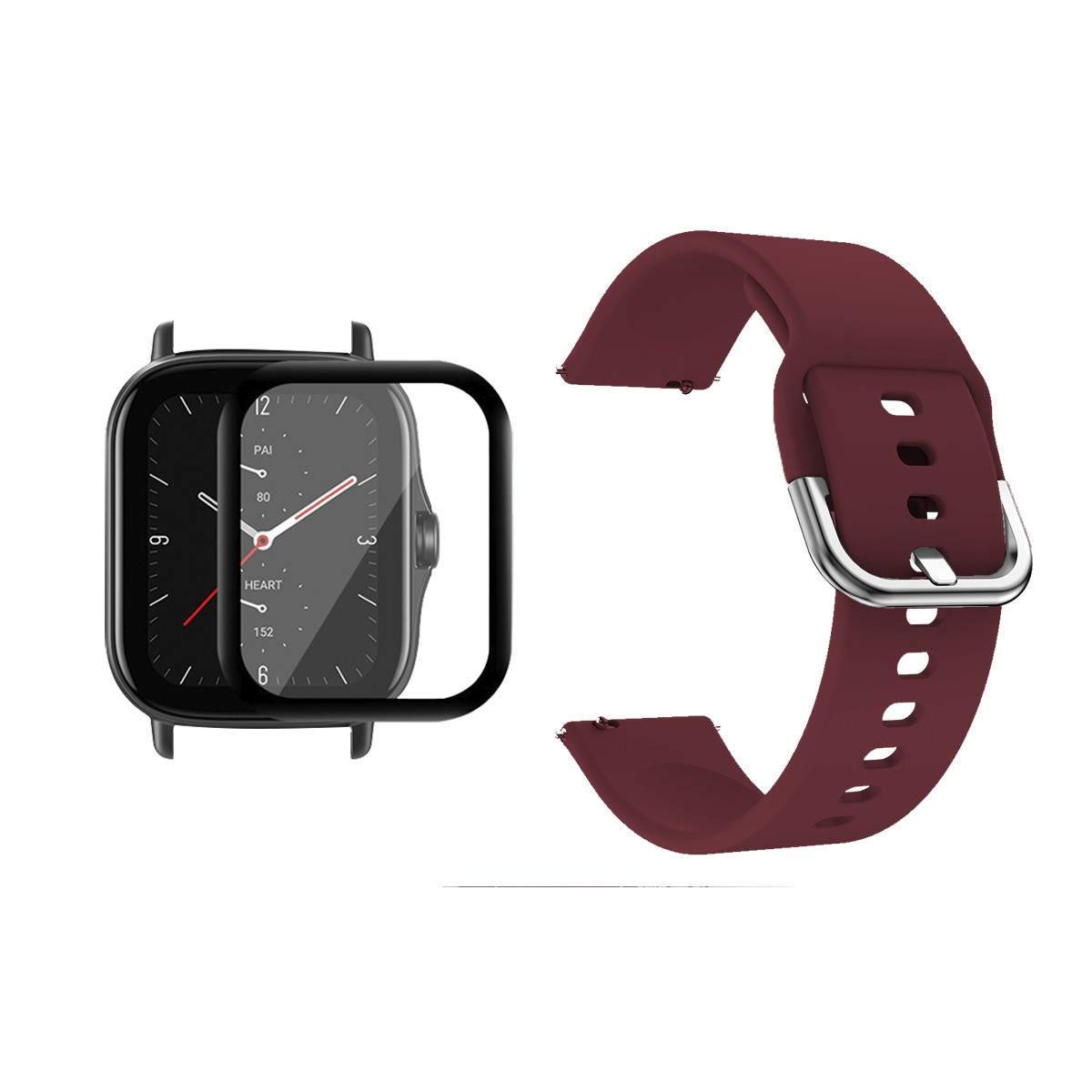 Kit Pulso Correa Y Vidrio Templado Nanoglass Protector Para Reloj Xiaomi Amazfit GTS 2E OPTIMUS TECHNOLOGY™ - 29