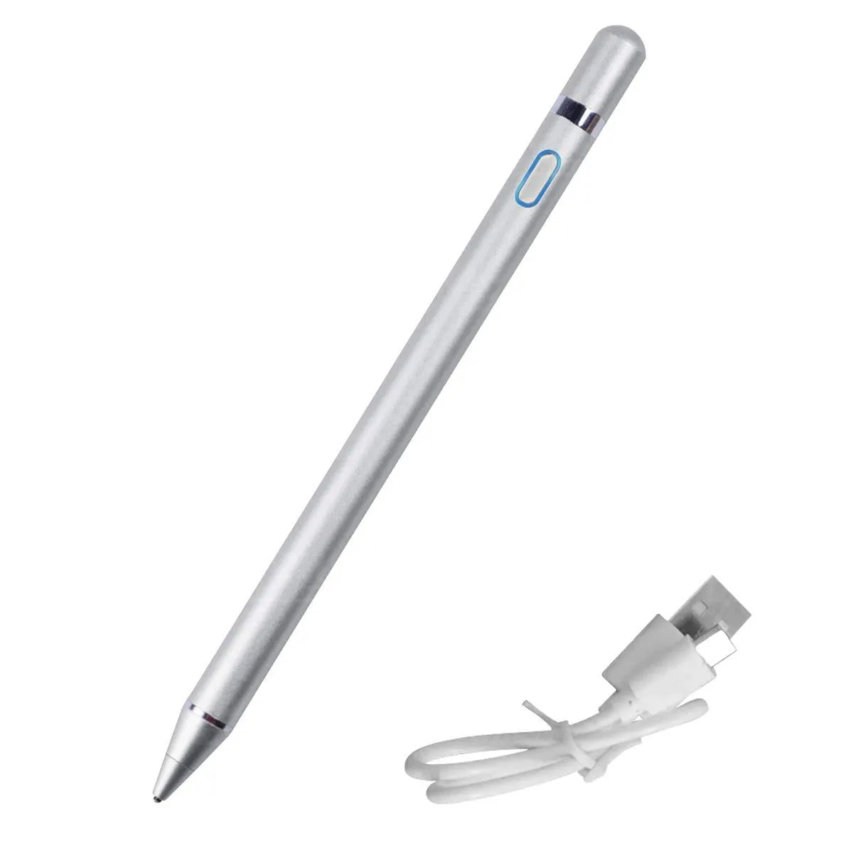 Lápiz óptico digital capacitivo activo Stylus Pen compatible con Android, iOS y Windows para Tablets, Celulares y PC Táctil OPTI