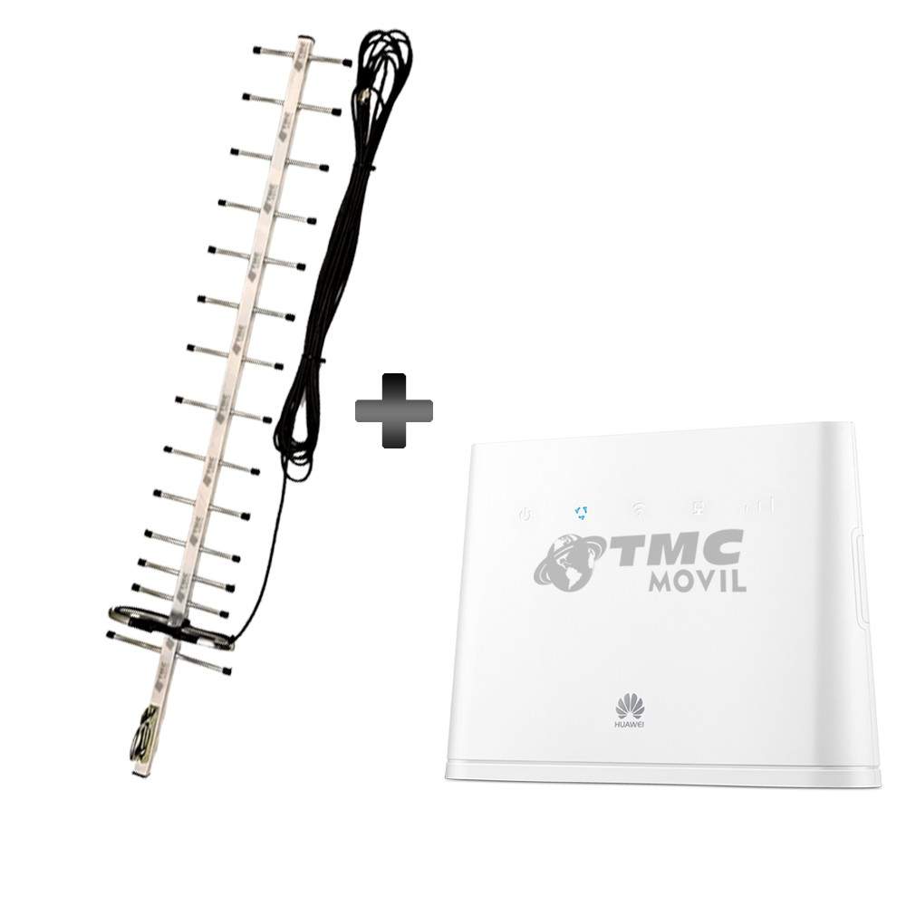 KIT Antena Amplificadora De Señal Yagi 17 Db Con Enrutador Router Huawei B311 | HUAWEI COLOMBIA | 469524 |
