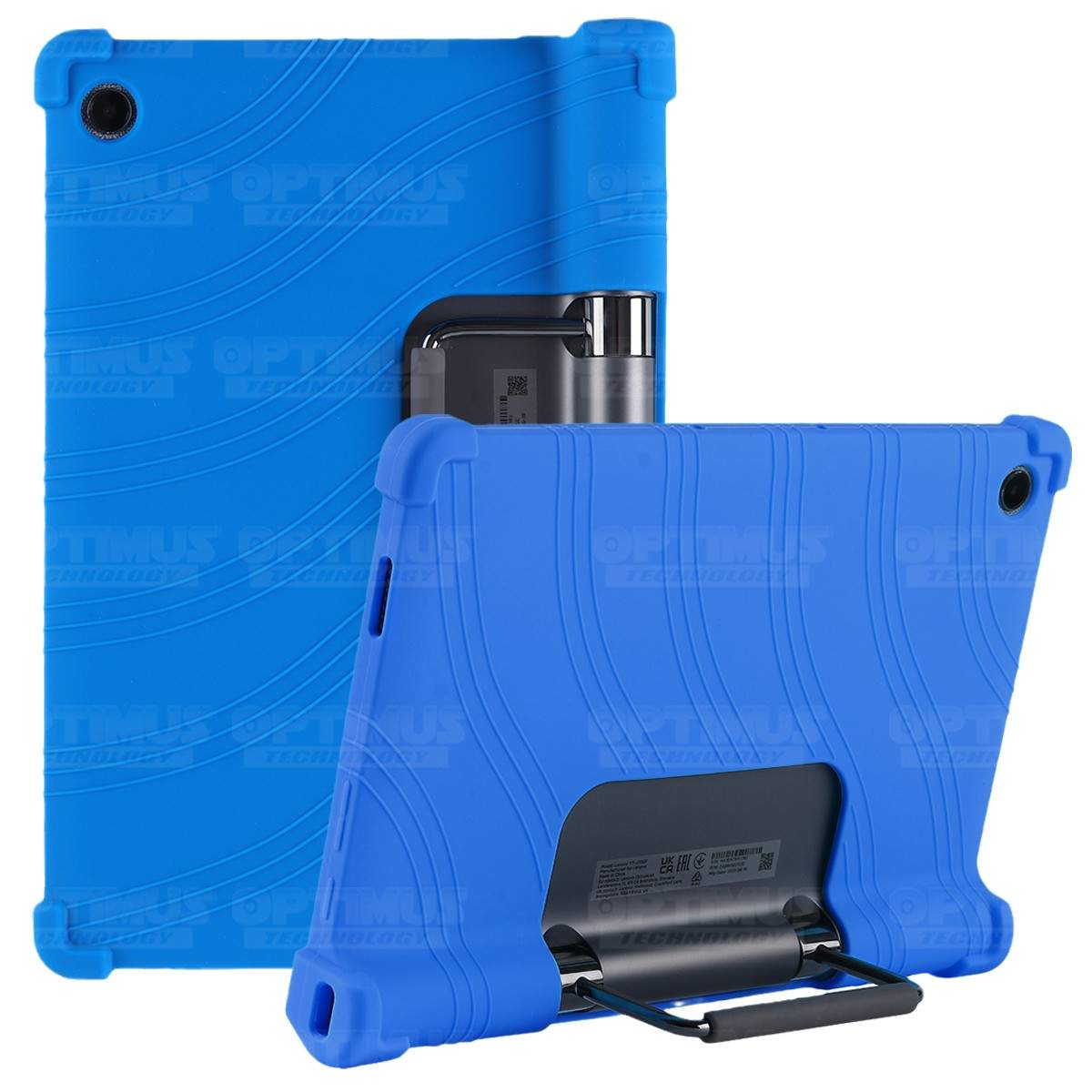 Estuche Case protector de goma Tablet Lenovo Yoga Tab 11 2021 YT-J706F Anti golpes con soporte OPTIMUS TECHNOLOGY™ - 1