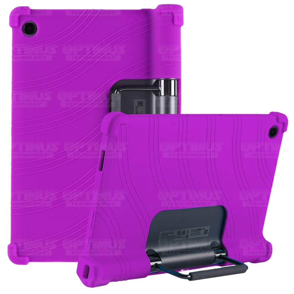 Estuche Case protector de goma Tablet Lenovo Yoga Tab 11 2021 YT-J706F Anti golpes con soporte OPTIMUS TECHNOLOGY™ - 7