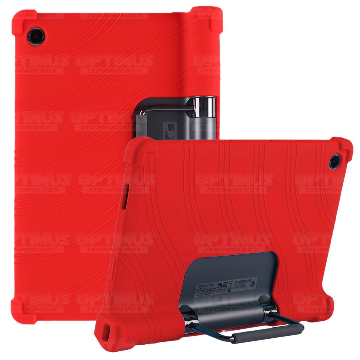 Estuche Case protector de goma Tablet Lenovo Yoga Tab 11 2021 YT-J706F Anti golpes con soporte OPTIMUS TECHNOLOGY™ - 10