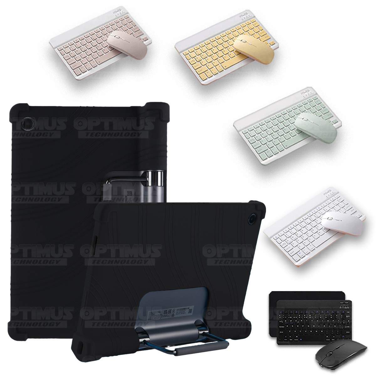 Kit Case Forro Protector Antigolpes + Teclado y Mouse Bluetooth Tablet Lenovo Yoga Tab 11 2021 YT-J706F OPTIMUS TECHNOLOGY™ - 30