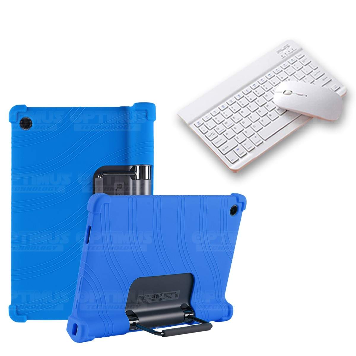 Kit Case Forro Protector Antigolpes + Teclado y Mouse Bluetooth Tablet Lenovo Yoga Tab 11 2021 YT-J706F OPTIMUS TECHNOLOGY™ - 5