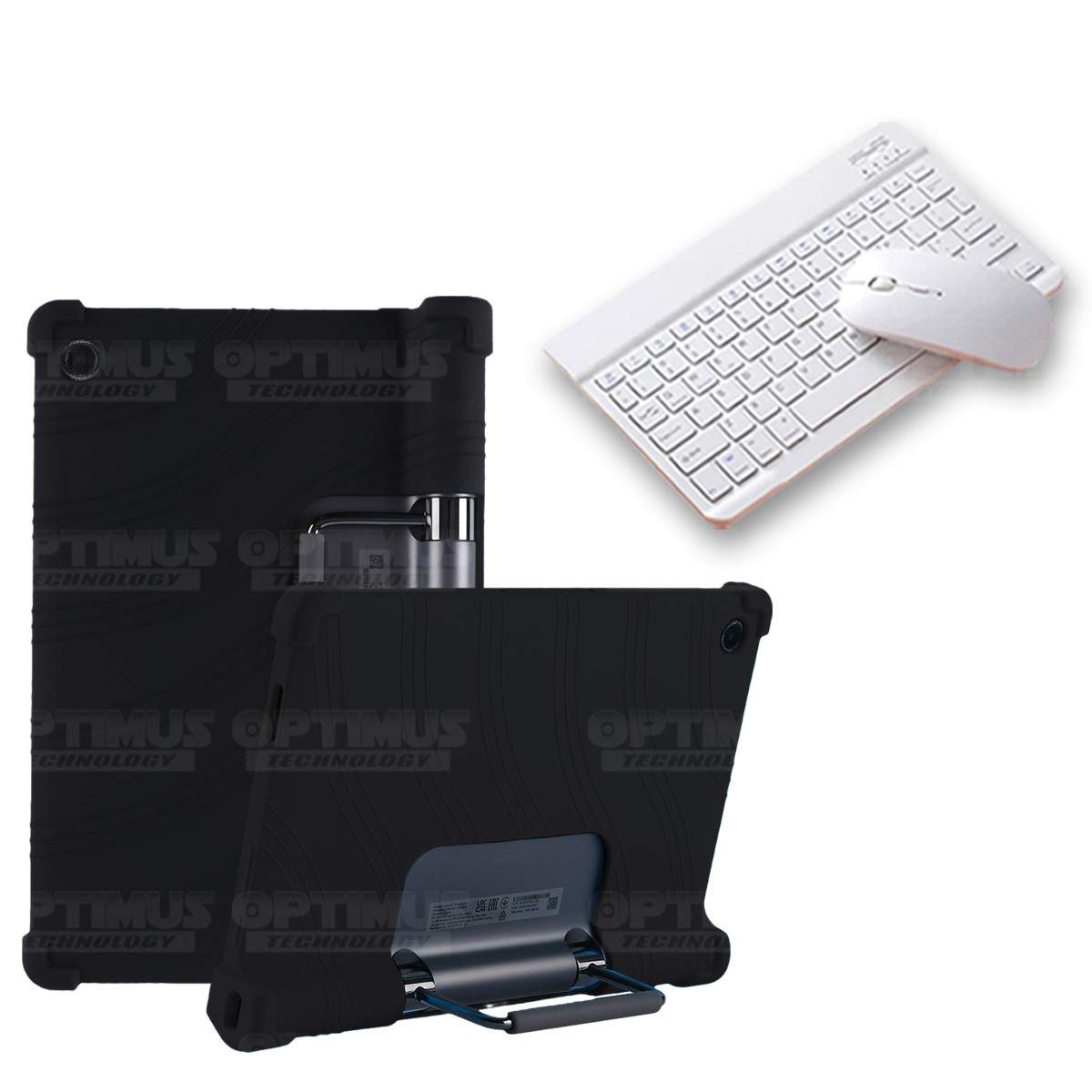 Kit Case Forro Protector Antigolpes + Teclado y Mouse Bluetooth Tablet Lenovo Yoga Tab 11 2021 YT-J706F OPTIMUS TECHNOLOGY™ - 6