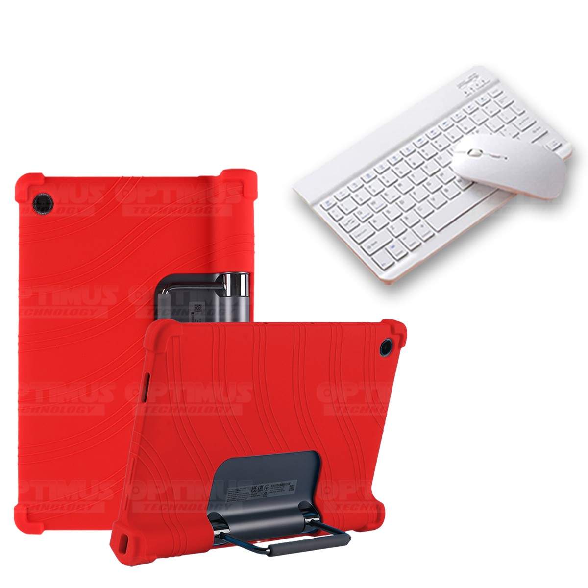 Kit Case Forro Protector Antigolpes + Teclado y Mouse Bluetooth Tablet Lenovo Yoga Tab 11 2021 YT-J706F OPTIMUS TECHNOLOGY™ - 16