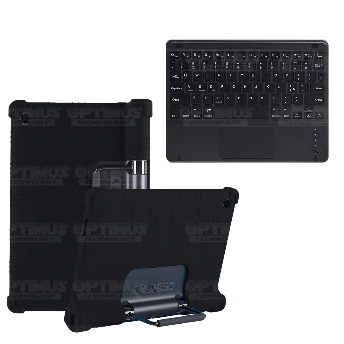Kit Estuche Protector Antigolpes + Teclado Mouse Touchpad Bluetooth Lenovo Yoga Tab 11 2021 YT-J706F OPTIMUS TECHNOLOGY™ - 5