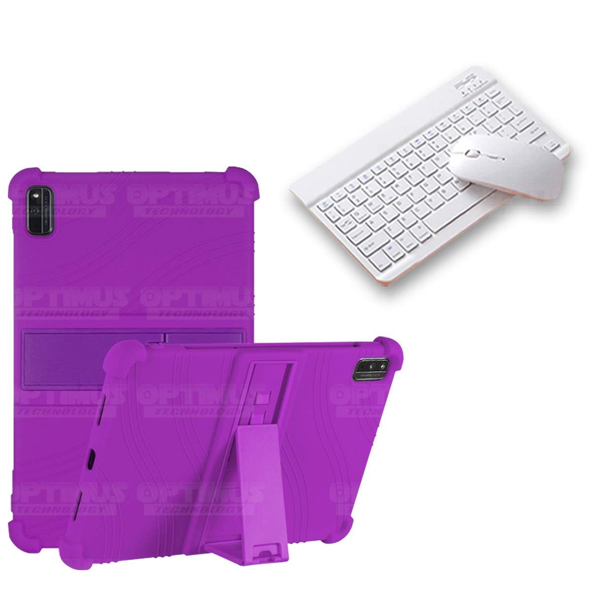 Kit Case Forro Protector Antigolpes + Teclado y Mouse Bluetooth Tablet Xiaomi Mi Pad 5 OPTIMUS TECHNOLOGY™ - 6