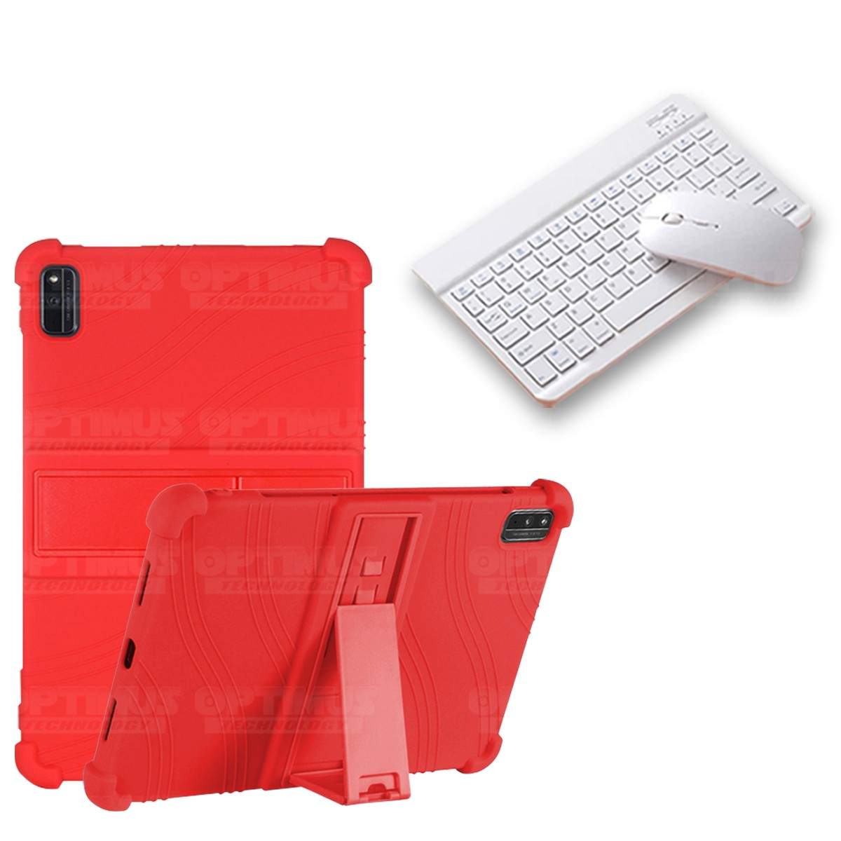 Kit Case Forro Protector Antigolpes + Teclado y Mouse Bluetooth Tablet Xiaomi Mi Pad 5 OPTIMUS TECHNOLOGY™ - 16