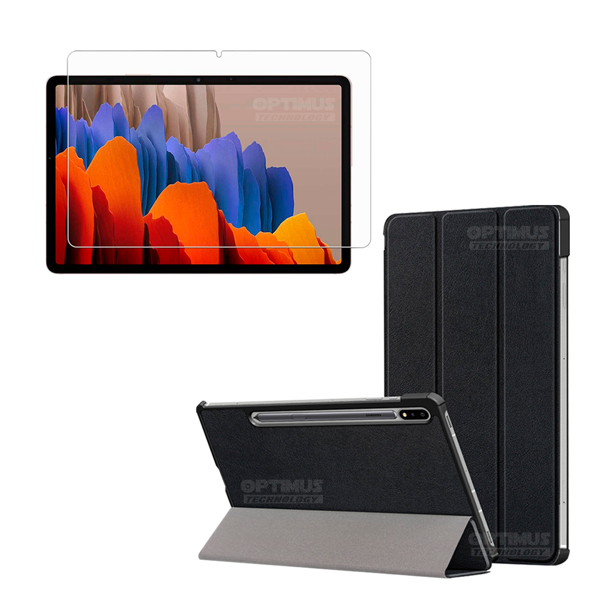 Kit Vidrio y Forro Tablet Samsung Galaxy Tab S8 11 Pug Pulgadas Antigolpes | OPTIMUS TECHNOLOGY™ | SGS811-300 |