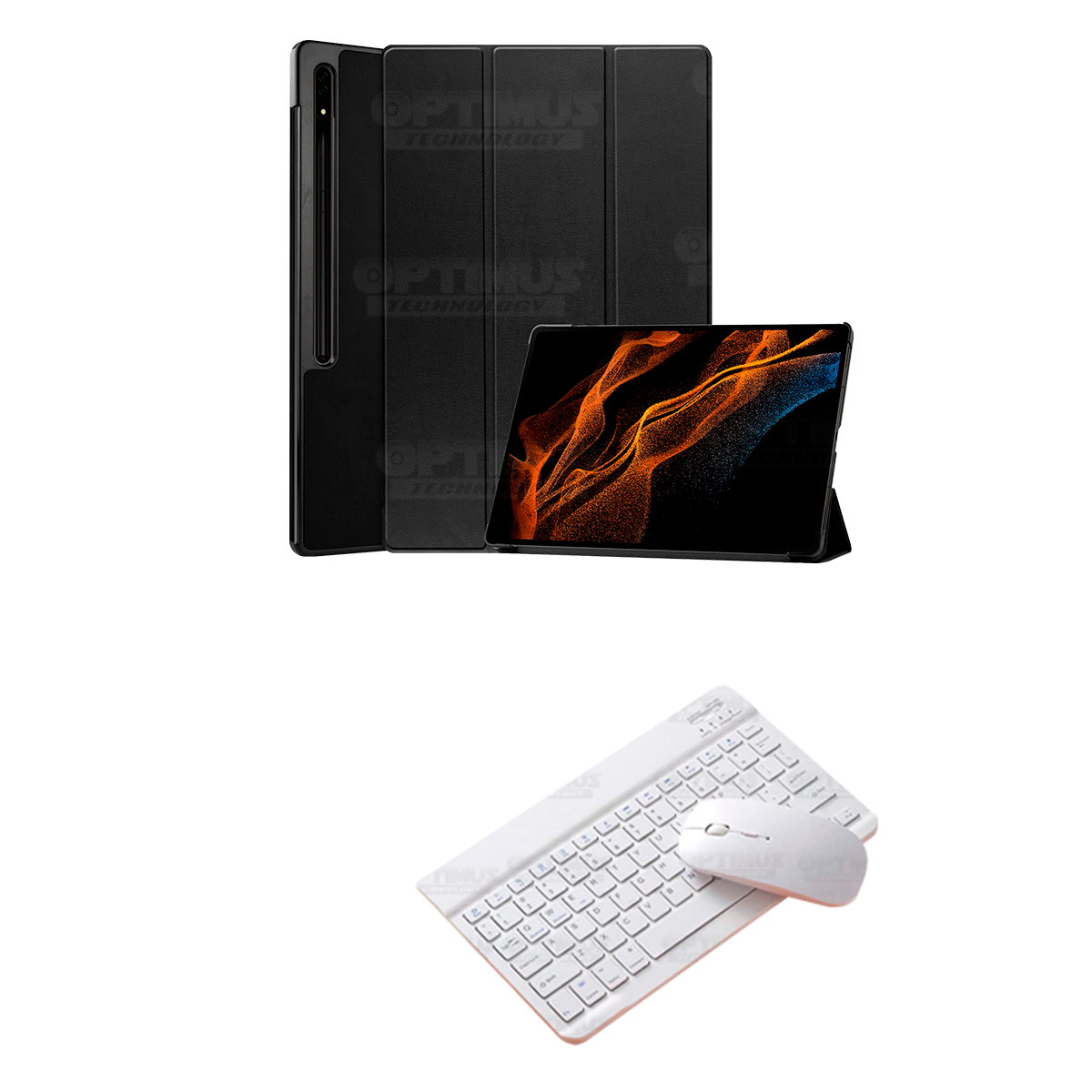 Estuche tapa + Teclado portátil para Samsung Tablet S8 11 Pulgadas | OPTIMUS TECHNOLOGY™ | SGS811-500 |