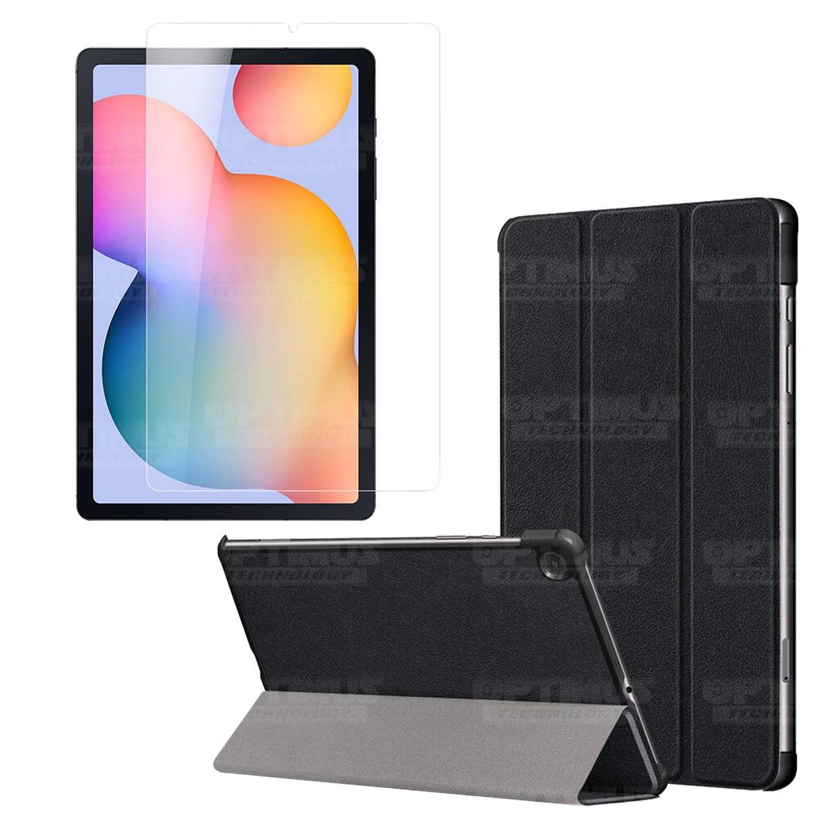 Kit Vidrio Cristal Templado Y Estuche Case Protector para Tablet Samsung Galaxy Tab S6 Lite 10.4 2022 P619 - P613 OPTIMUS TECHNO