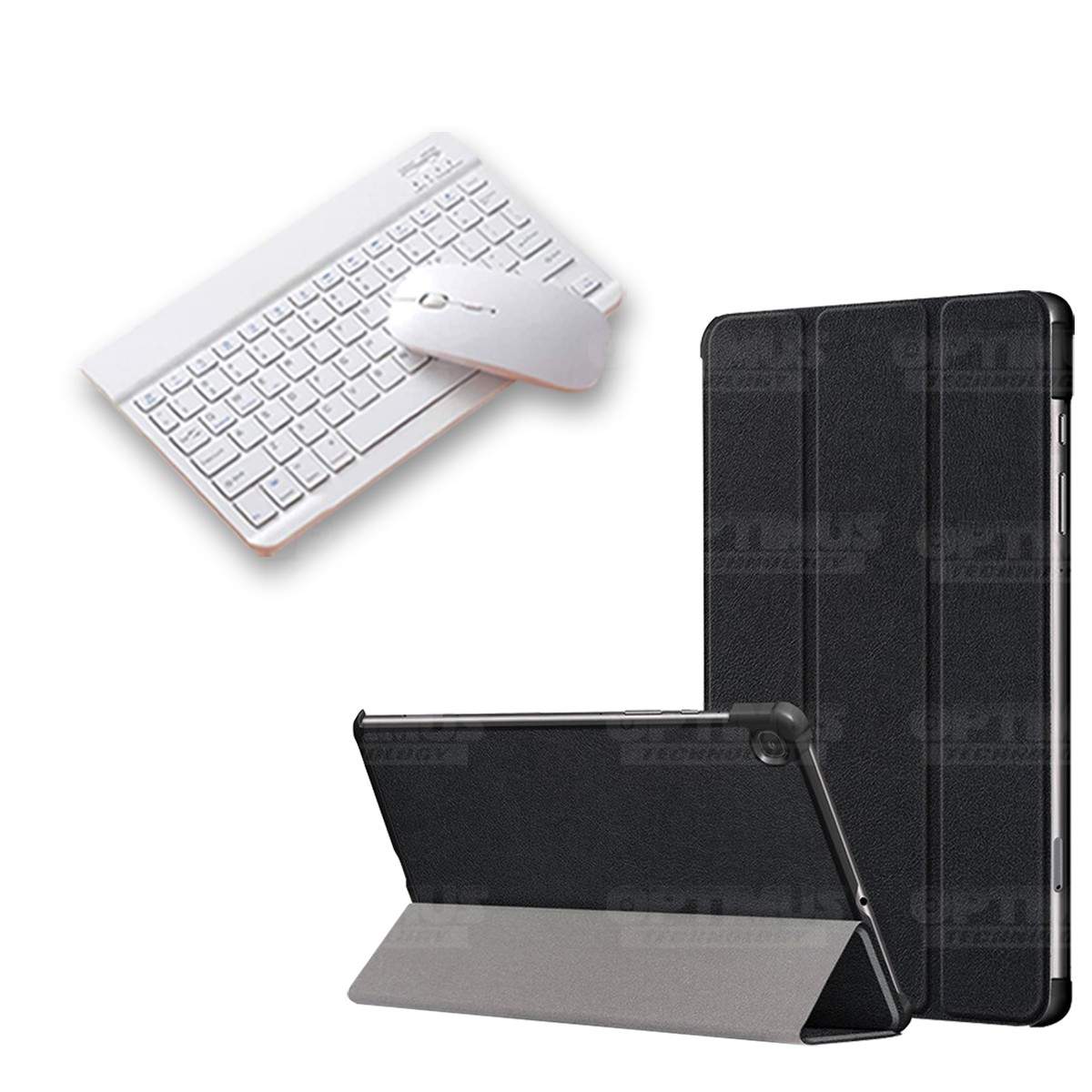Kit Case Forro Protector + Teclado y Mouse Ratón Bluetooth para Tablet Samsung Galaxy Tab S6 Lite 10.4 2022 P619 - P613 OPTIMUS