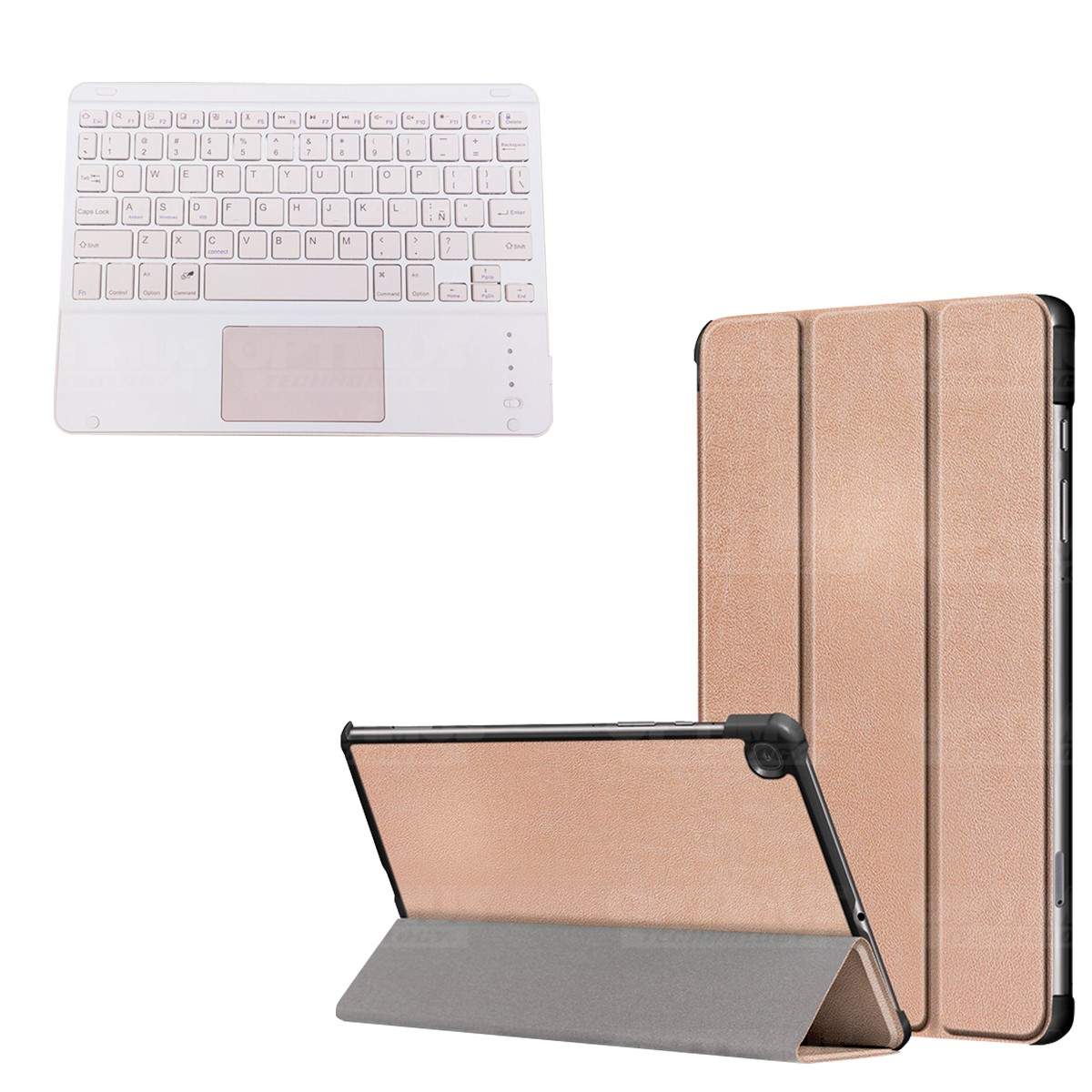 Kit Case Folio Protector + Teclado Mouse Touchpad Bluetooth para Tablet Samsung Galaxy Tab S6 Lite 10.4 2022 P619 - P613 OPTIMUS