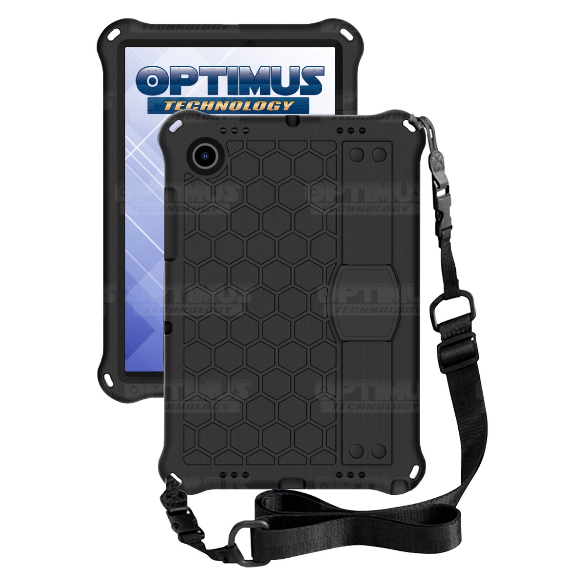 Estuche Protector con Correa Desmontable Tablet Samsung Galaxy Tab A8 10.5 2021 - 2022 SM-x200 SM-x205 Anti golpes con soporte