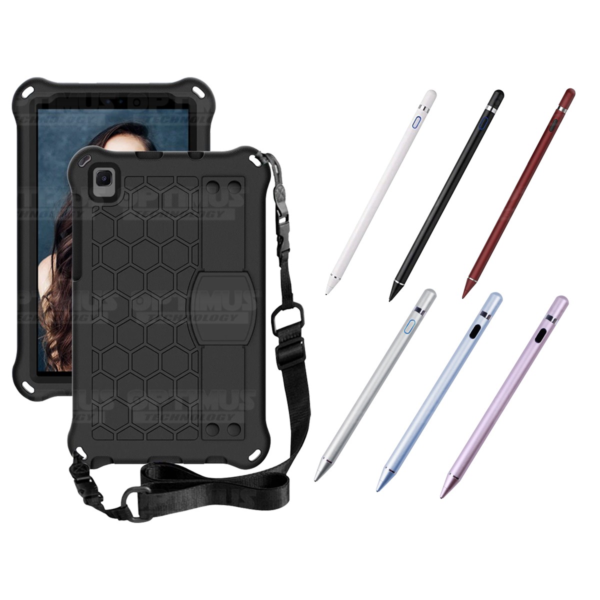 Kit Estuche Protector con Correa Y Lápiz Óptico Digital Stylus Pen para Tablet Samsung Galaxy Tab A7 Lite 8.7 2021 T220 - T225