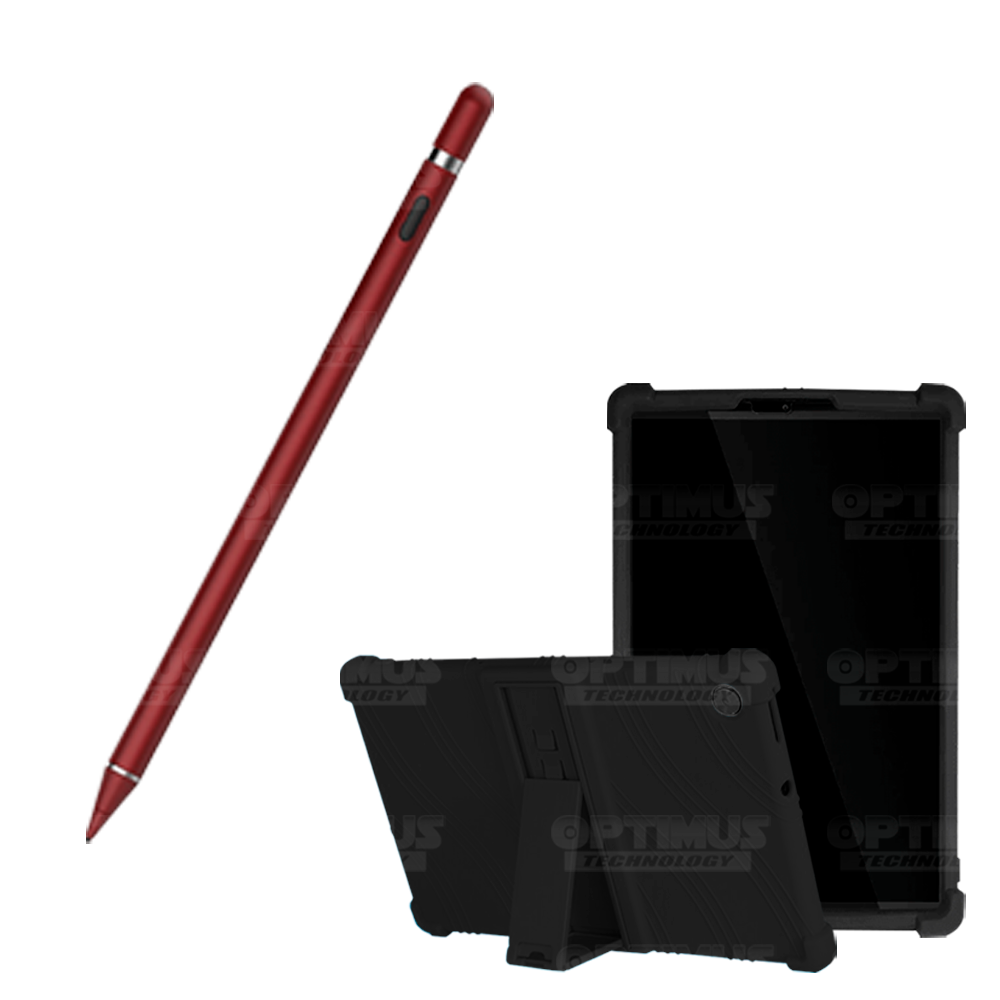 Combo Estuche Protector de goma antigolpes Y Lápiz Óptico Digital Stylus Pen para Tablet Lenovo Tab M10 HD TB-X306