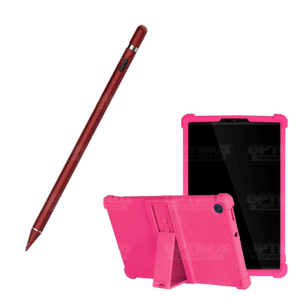 Combo Estuche Protector de goma antigolpes Y Lápiz Óptico Digital Stylus Pen para Tablet Lenovo Tab M10 HD TB-X306