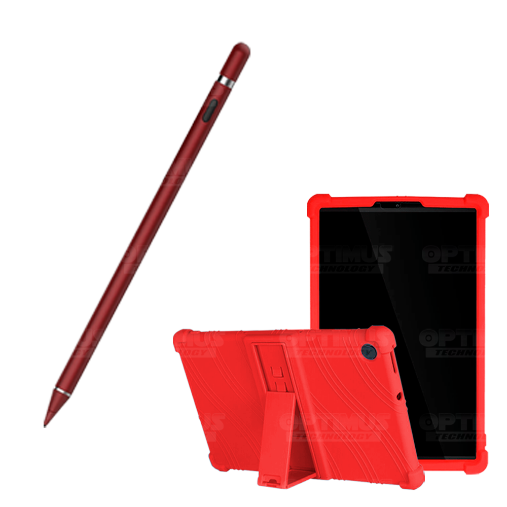 Combo Estuche Protector de goma antigolpes Y Lápiz Óptico Digital Stylus Pen para Tablet Lenovo Tab M10 HD TB-X306