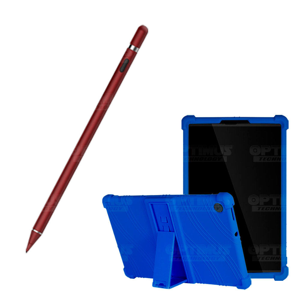 Combo Estuche Protector de goma antigolpes Y Lápiz Óptico Digital Stylus Pen para Tablet Lenovo Tab M10 HD TB-X306