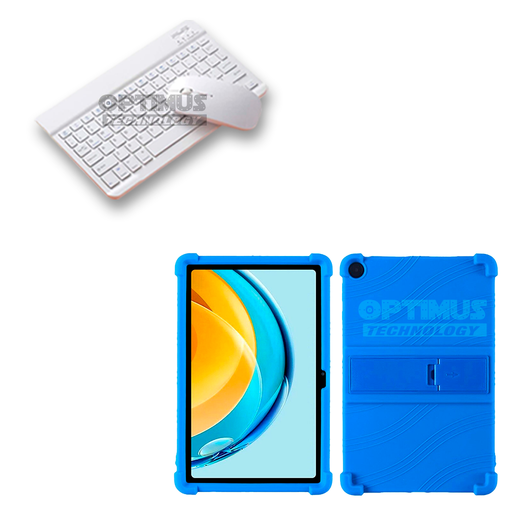 Kit Forro Protector Antigolpes + Teclado y Mouse Bluetooth para Tablet Lenovo Tab M10 Plus 3era Gen 10.6 2022 TB-125FU