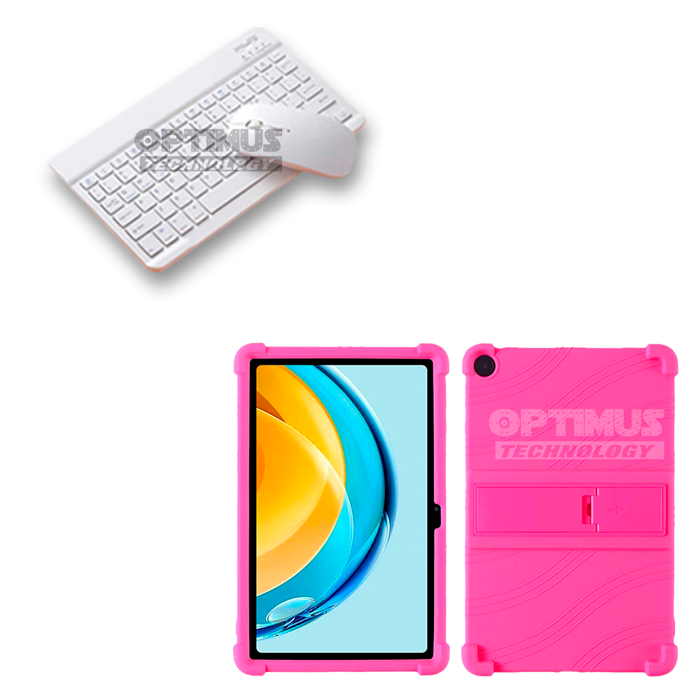 Kit Forro Protector Antigolpes + Teclado y Mouse Bluetooth para Tablet Lenovo Tab M10 Plus 3era Gen 10.6 2022 TB-125FU