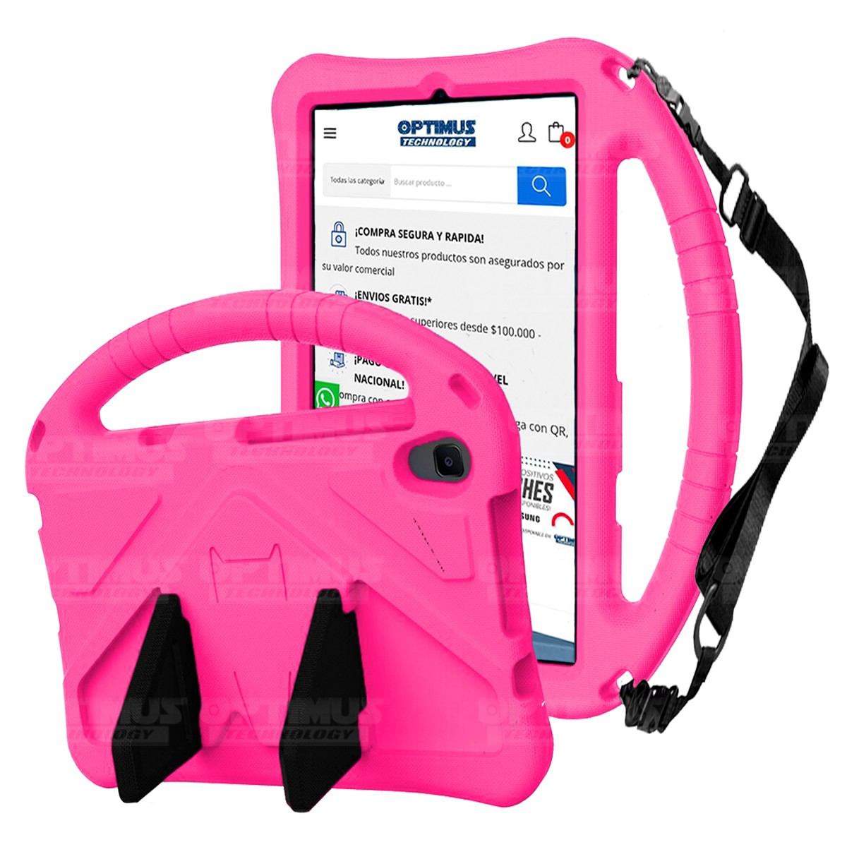 Estuche Case protector Con Anti-Shock Correa Desmontable Para Tablet Lenovo Tab M8 X8505f Anti golpes con soporte