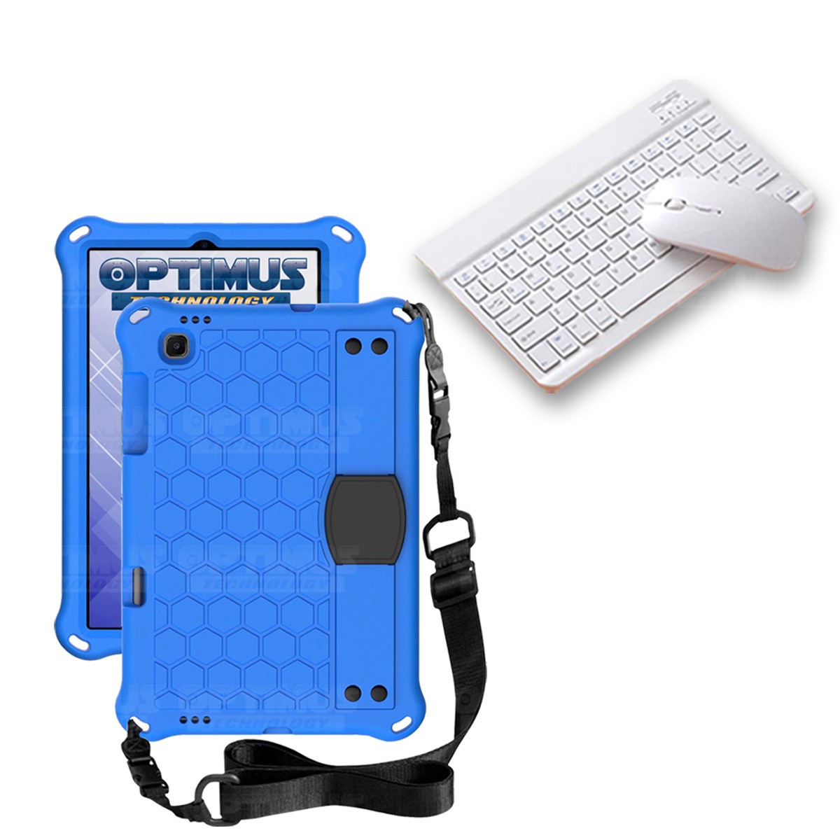 Kit Case Forro Protector con correa + Teclado y Mouse Ratón Bluetooth para Tablet Samsung Galaxy Tab S6 Lite 10.4 2022 P619