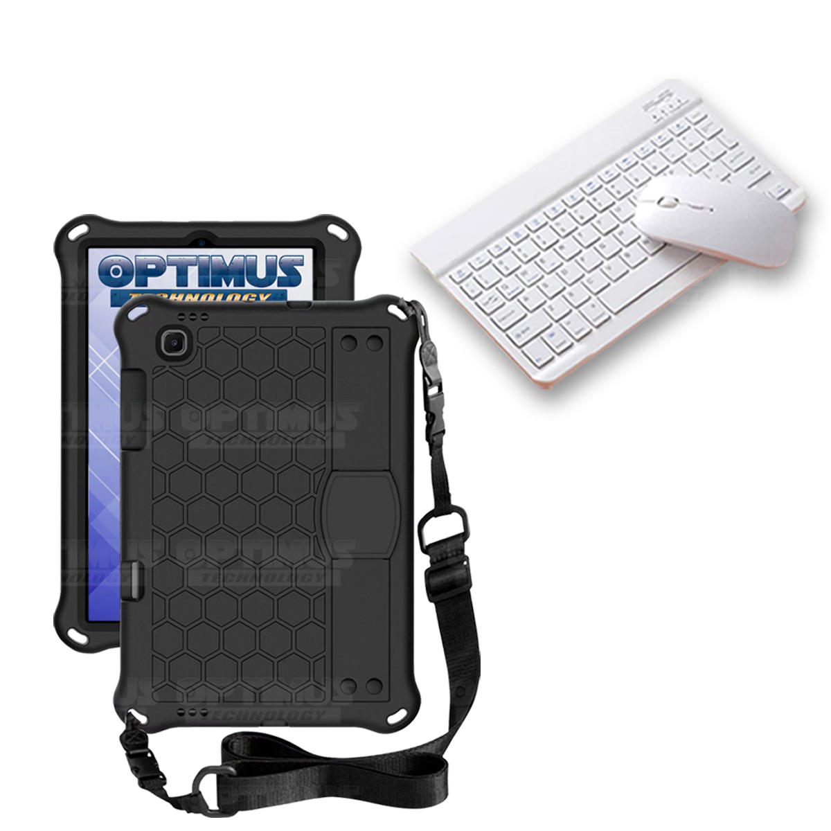 Kit Case Forro Protector con correa + Teclado y Mouse Ratón Bluetooth para Tablet Samsung Galaxy Tab S6 Lite 10.4 2022 P619