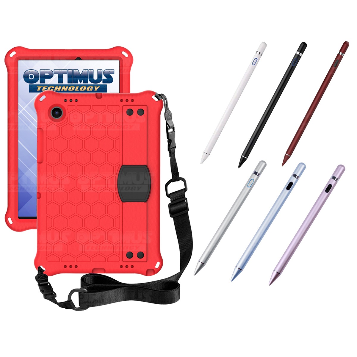 Kit Estuche Protector con Correa Y Lápiz Digital Stylus Pen para Tablet Samsung Galaxy Tab A8 10.5 2021 - 2022 SM-x200
